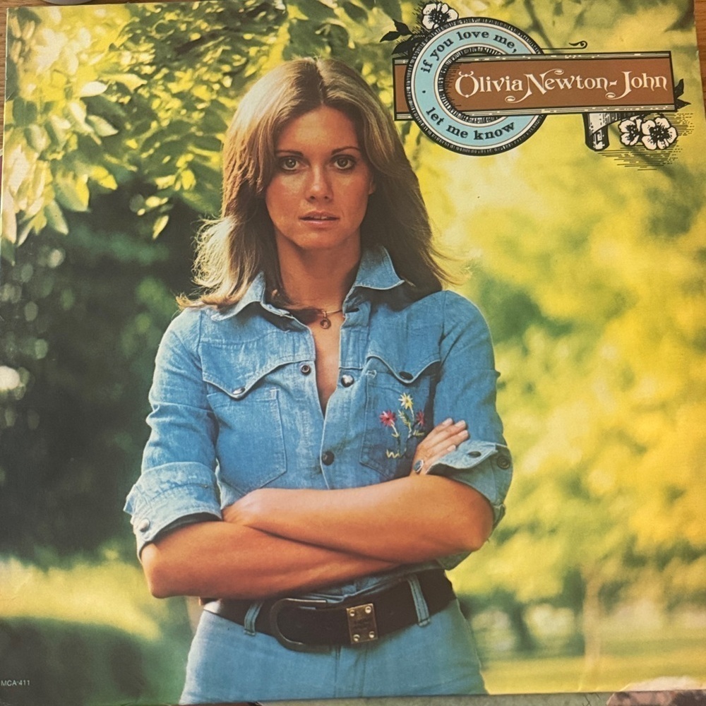 Olivia Newton John 70’s Vintage vinyl record album If you love me, let me know